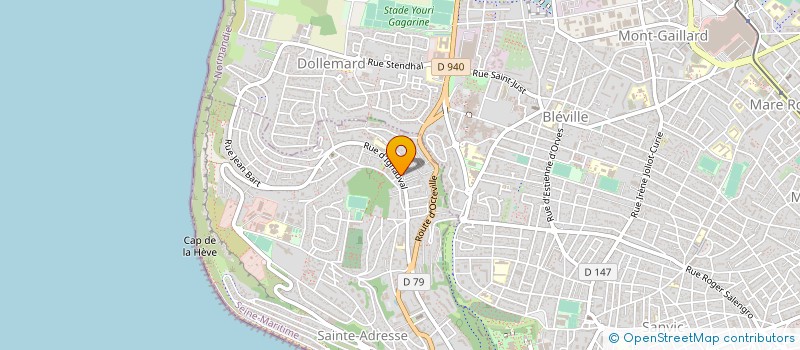 localisation de l'entreprise MONSIEUR ANDRE AUBOURG  SAINTE-ADRESSE