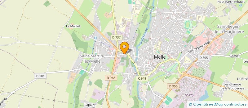 localisation de l'entreprise MONSIEUR ANDRE AUDOIN à MELLE