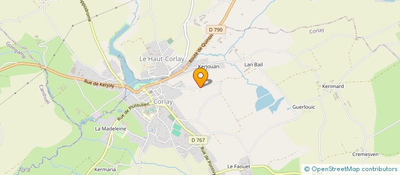 localisation de l'entreprise MONSIEUR ANDRE AUGER  CORLAY