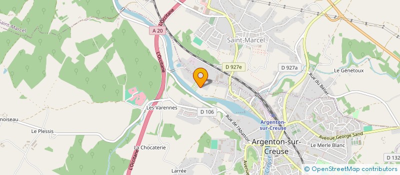 localisation de l'entreprise MONSIEUR ANDRE AUROUSSEAU à ARGENTON-SUR-CREUSE