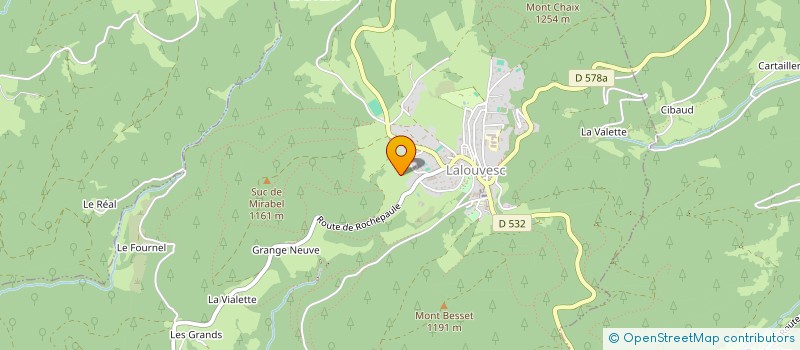 localisation de l'entreprise MONSIEUR ANDRE AUTERNAUD  LALOUVESC