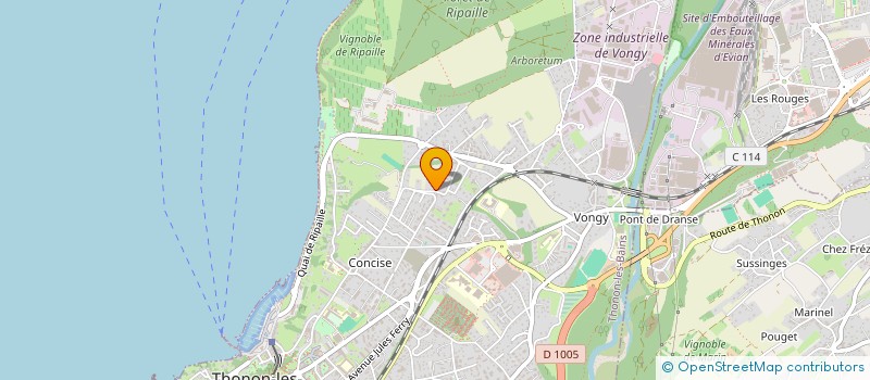 localisation de l'entreprise MONSIEUR ANDRE AUTHIE à THONON-LES-BAINS