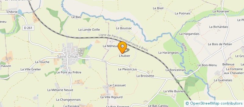 localisation de l'entreprise MONSIEUR ANDRE AUVE  IFFENDIC