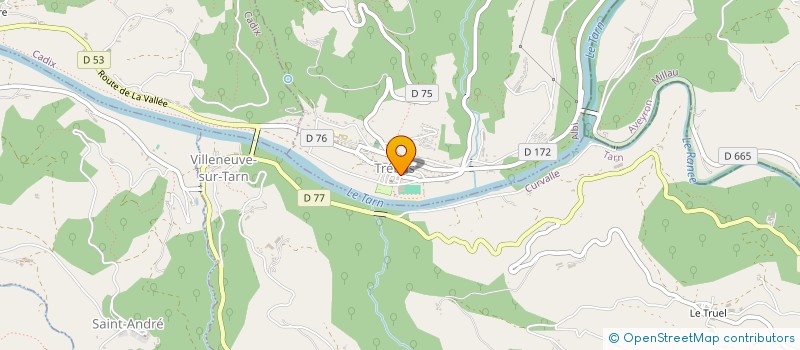 localisation de l'entreprise MONSIEUR ANDRE AZZAM CHAHAL  TREBAS