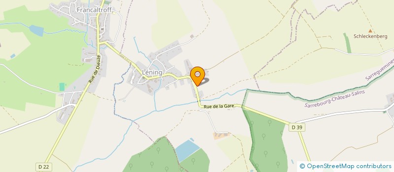 localisation de l'entreprise MONSIEUR ANDRE BACH  SARRALBE