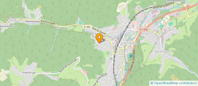 localisation de l'entreprise MONSIEUR ANDRE BACHER  LA BROQUE