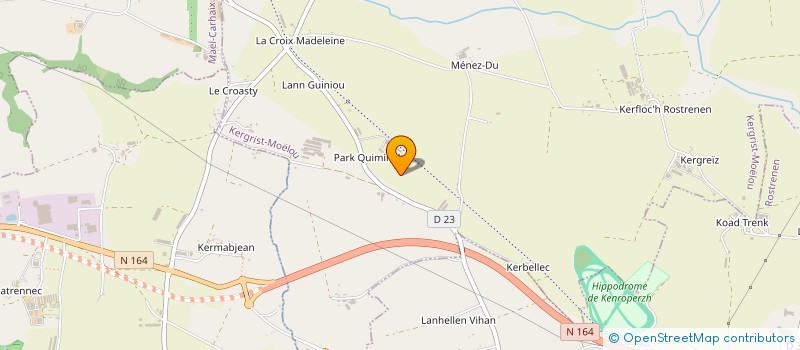 localisation de l'entreprise MONSIEUR ANDRE BACQUER à KERGRIST-MOELOU