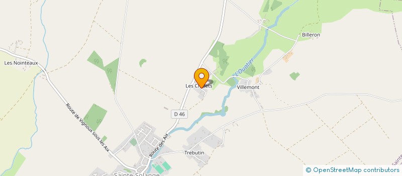 localisation de l'entreprise MONSIEUR ANDRE BAILLY  SAINTE-SOLANGE