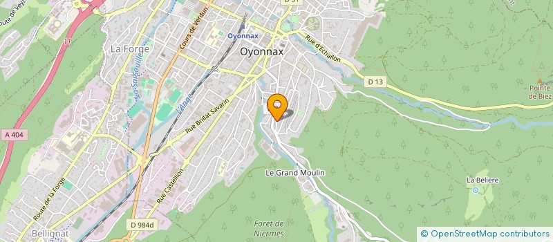 localisation de l'entreprise MONSIEUR ANDRE BAILLY à OYONNAX