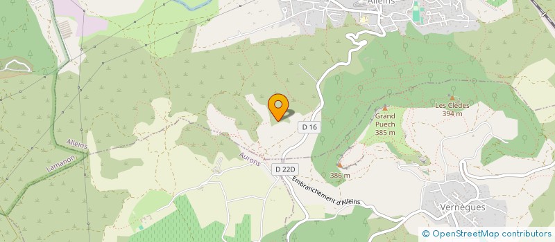 localisation de l'entreprise MONSIEUR ANDRE BAISE  ALLEINS