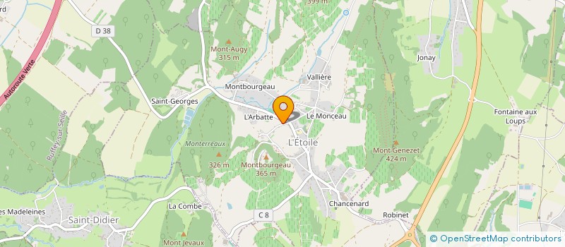 localisation de l'entreprise MONSIEUR ANDRE BALAY à L'ETOILE