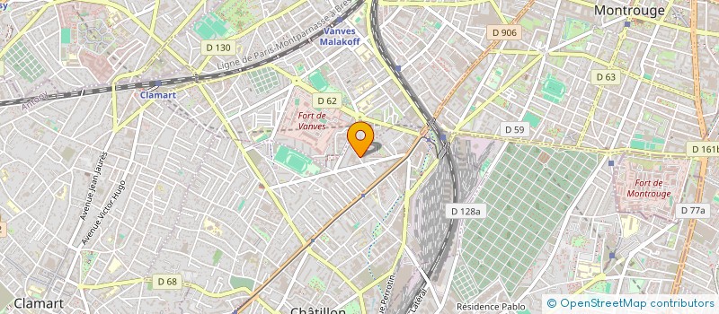 localisation de l'entreprise MONSIEUR ANDRE BALDET  CHATILLON