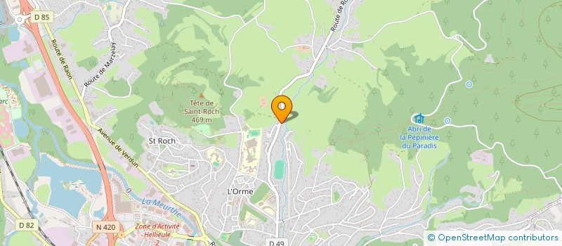 localisation de l'entreprise MONSIEUR ANDRE BALLAND  SAINT-DIE-DES-VOSGES