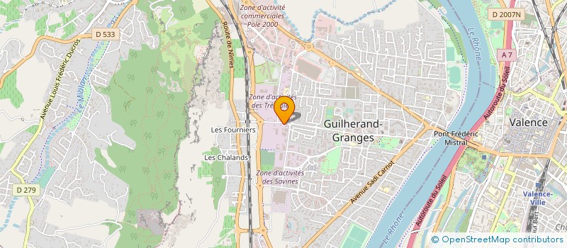 localisation de l'entreprise MONSIEUR ANDRE BARAN à GUILHERAND-GRANGES
