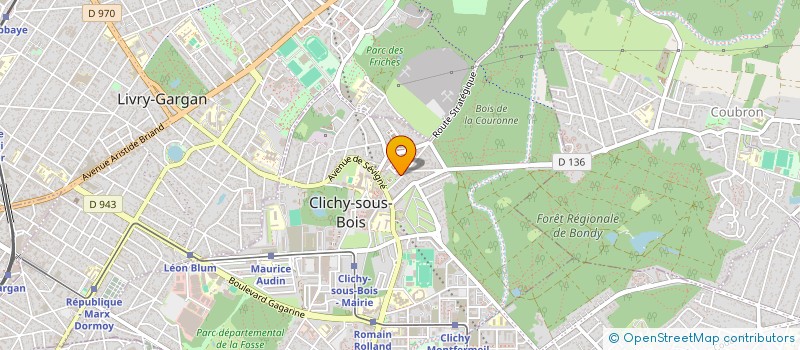 localisation de l'entreprise MONSIEUR ANDRE BARANTON à CLICHY-SOUS-BOIS