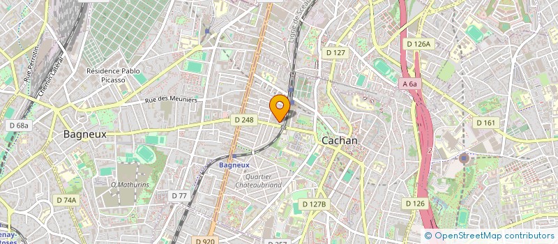 localisation de l'entreprise MONSIEUR ANDRE BARBOSA LEITE  CACHAN