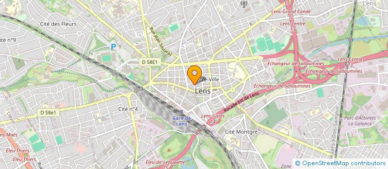 localisation de l'entreprise MONSIEUR ANDRE BARETAUD à LENS