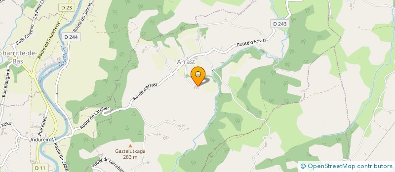 localisation de l'entreprise MONSIEUR ANDRE BARNECHE  ARRAST-LARREBIEU