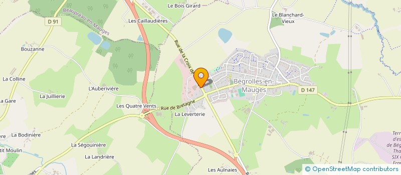 localisation de l'entreprise MONSIEUR ANDRE BARON  BEGROLLES-EN-MAUGES