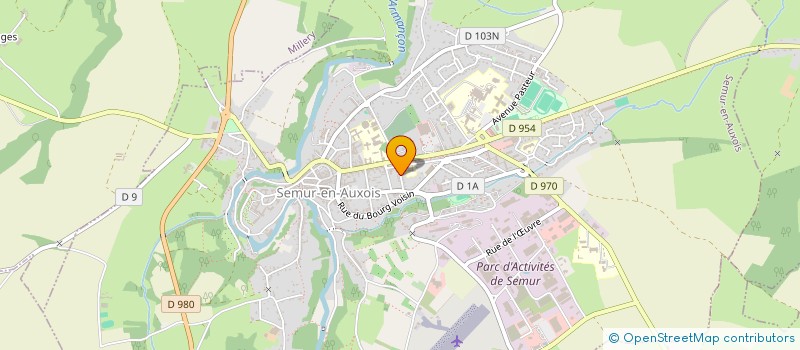 localisation de l'entreprise MONSIEUR ANDRE BARON  SEMUR-EN-AUXOIS