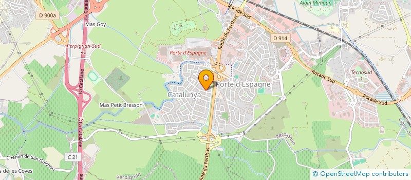 localisation de l'entreprise MONSIEUR ANDRE BARRADAS  PERPIGNAN