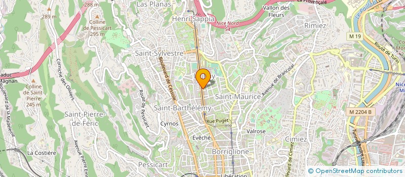 localisation de l'entreprise MONSIEUR ANDRE BARRAJA à NICE