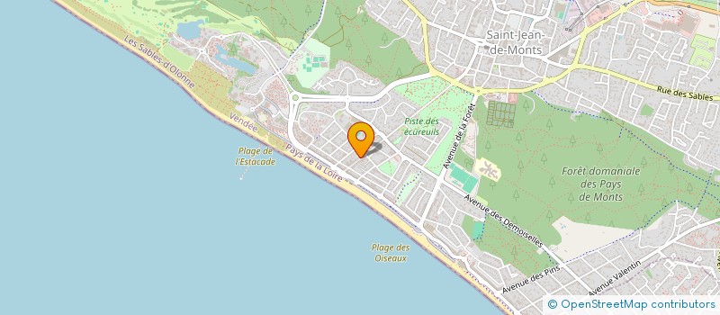 localisation de l'entreprise MONSIEUR ANDRE BARRETEAU  SAINT-JEAN-DE-MONTS