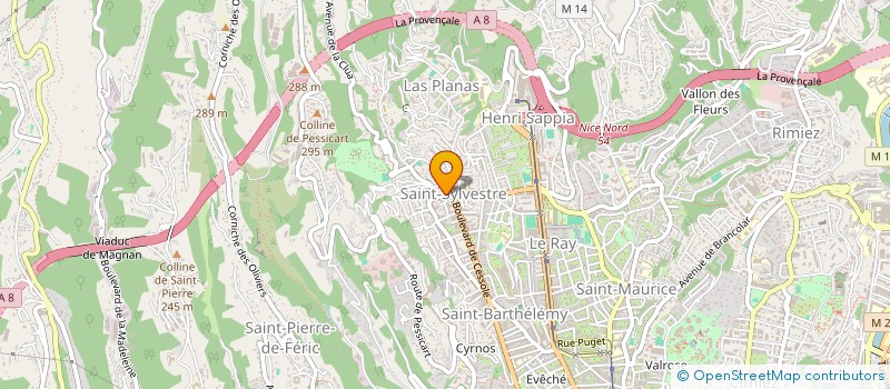 localisation de l'entreprise MONSIEUR ANDRE BARRIERE à NICE