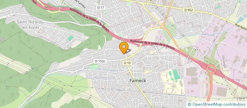 localisation de l'entreprise MONSIEUR ANDRE BARRON  FAMECK