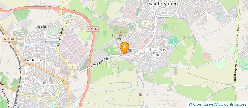 localisation de l'entreprise MONSIEUR ANDRE BASCANS  LATOUR-BAS-ELNE