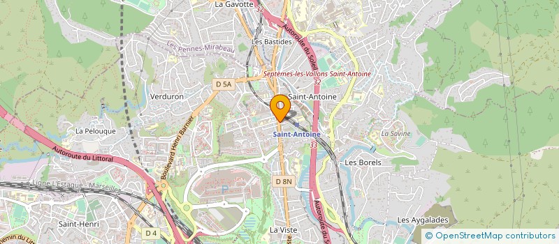 localisation de l'entreprise MONSIEUR ANDRE BASCOU à MARSEILLE