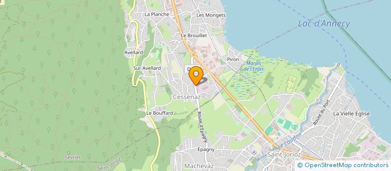 localisation de l'entreprise MONSIEUR ANDRE BASSET  SEVRIER