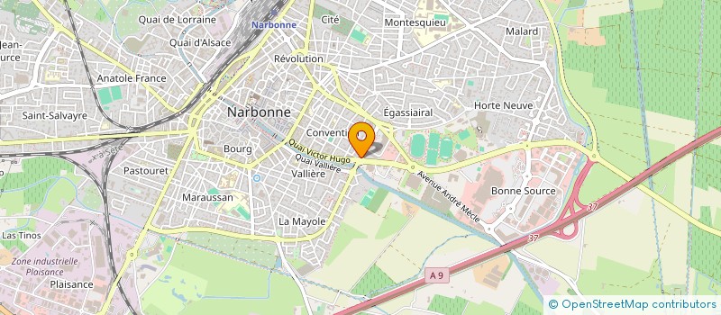 localisation de l'entreprise MONSIEUR ANDRE BASSET à NARBONNE