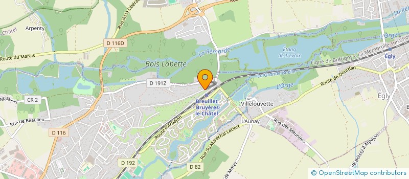 localisation de l'entreprise MONSIEUR ANDRE BATOUFFLET à BREUILLET
