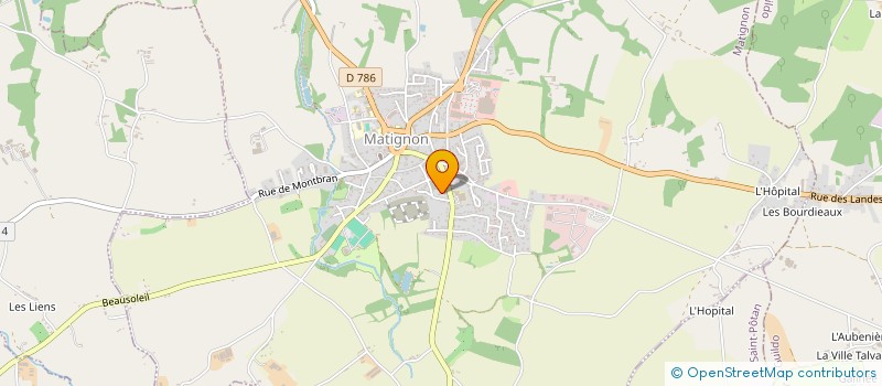 localisation de l'entreprise MONSIEUR ANDRE BAUDET  MATIGNON