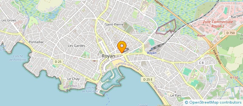 localisation de l'entreprise MONSIEUR ANDRE BAUDIN  ROYAN