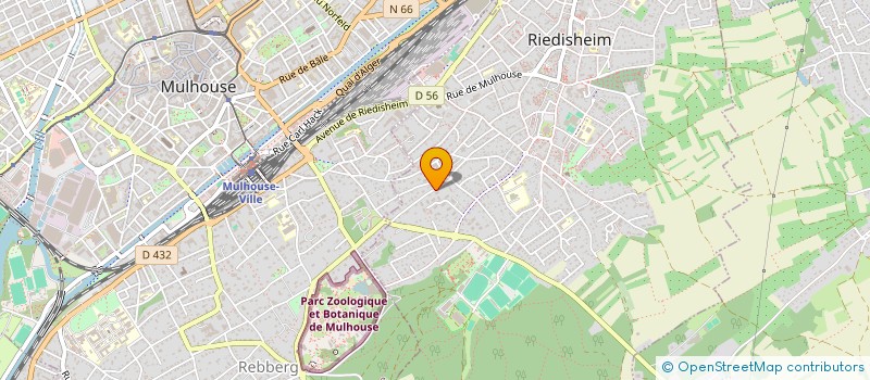 localisation de l'entreprise MONSIEUR ANDRE BAUR  RIEDISHEIM