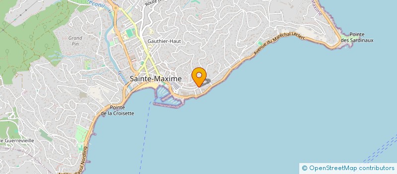 localisation de l'entreprise MONSIEUR ANDRE BAUX à SAINTE-MAXIME