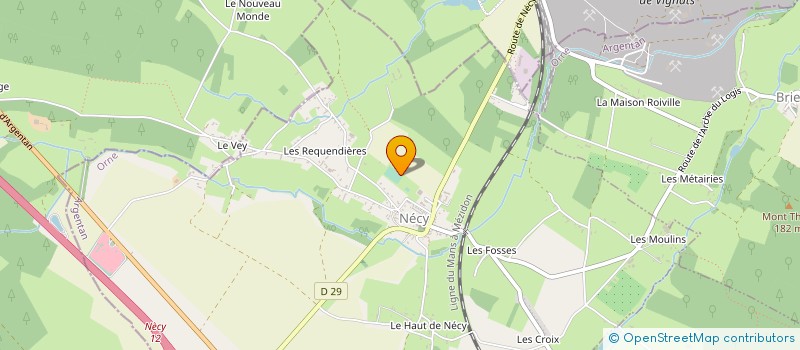 localisation de l'entreprise MONSIEUR ANDRE BAYEUX à NECY