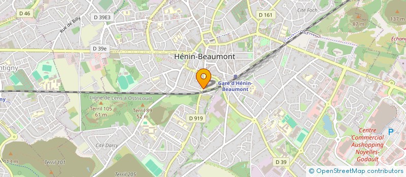 localisation de l'entreprise MONSIEUR ANDRE BEAUCORNY à HENIN-BEAUMONT