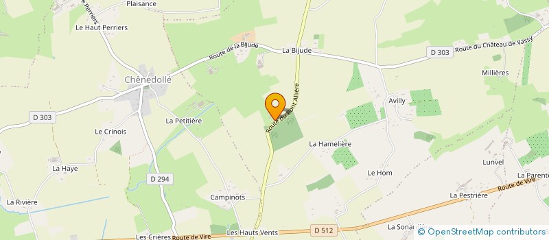 localisation de l'entreprise MONSIEUR ANDRE BEAUDOUIN  VALDALLIERE