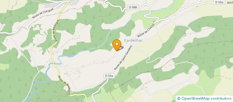 localisation de l'entreprise MONSIEUR ANDRE BEAUREGARD  CARDEILHAC