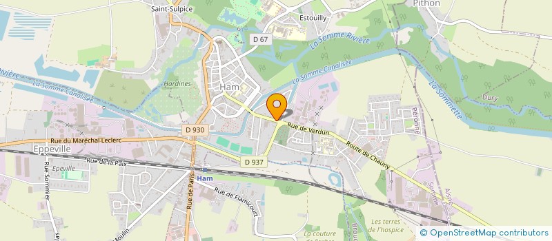 localisation de l'entreprise MONSIEUR ANDRE BEAUVAIS  HAM