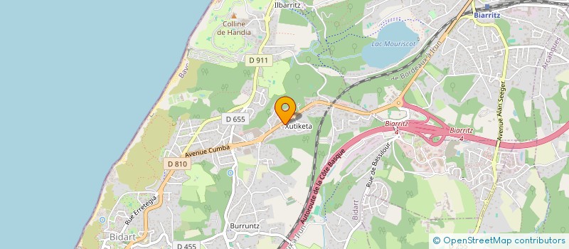 localisation de l'entreprise MONSIEUR ANDRE BECHU  BIDART