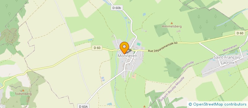 localisation de l'entreprise MONSIEUR ANDRE BECKER  MONNEREN