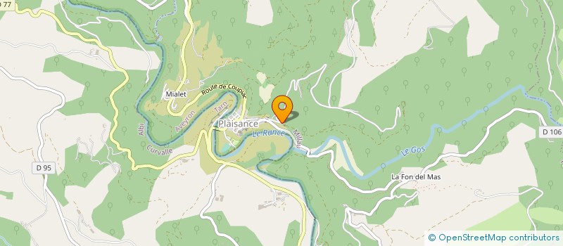 localisation de l'entreprise MONSIEUR ANDRE BEL  COUPIAC