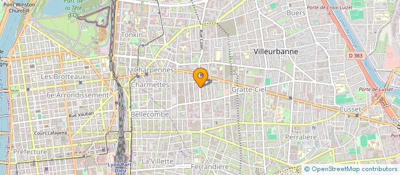 localisation de l'entreprise MONSIEUR ANDRE BELEGHRABLI à VILLEURBANNE