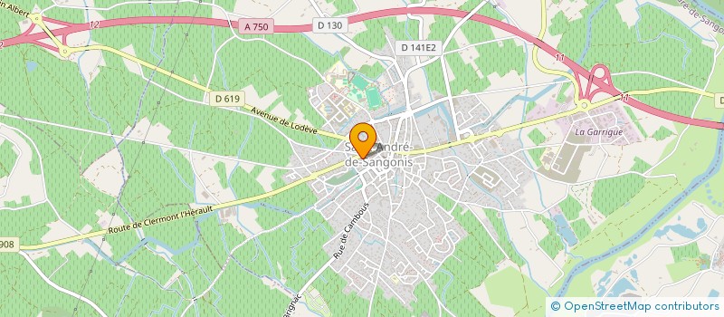 localisation de l'entreprise MONSIEUR ANDRE BELLANGER  SAINT-ANDRE-DE-SANGONIS