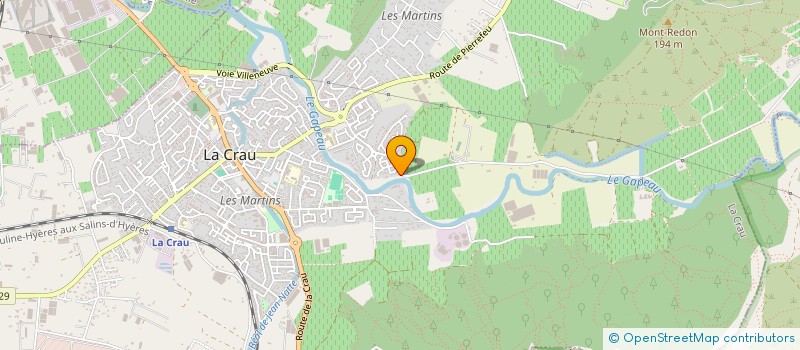 localisation de l'entreprise MONSIEUR ANDRE BELTRANDI à LA CRAU
