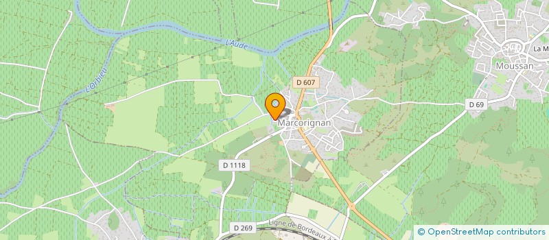 localisation de l'entreprise MONSIEUR ANDRE BELZONS  MARCORIGNAN